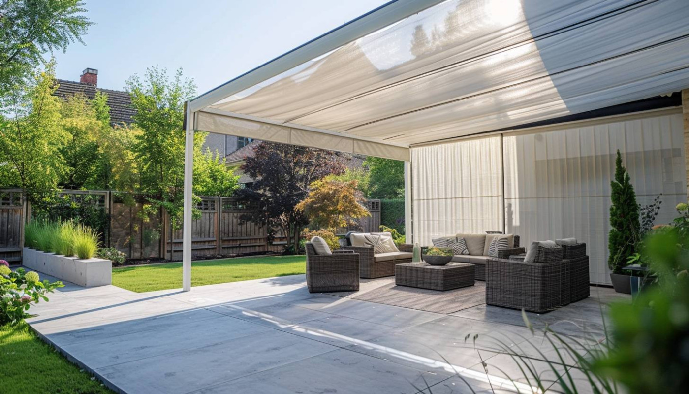Guide complet pour choisir et installer une pergola en toile acrylique motorisée