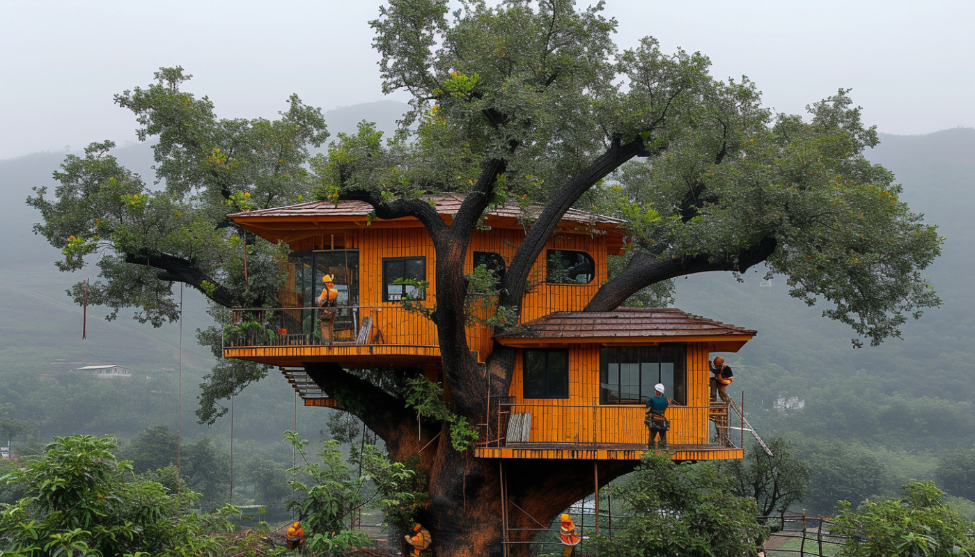 Travaux - Techniques innovantes pour réduire l'impact environnemental lors de la construction de cabanes dans les arbres